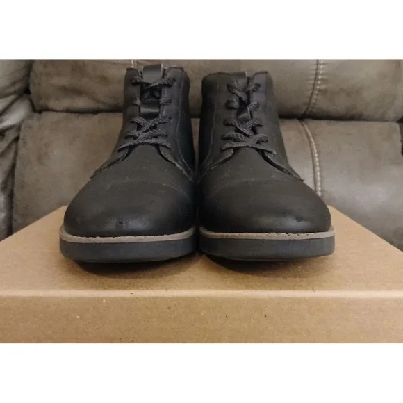 Dr. Scholl's Shoes Mens Syndicate Black Flat Ankle Boots Size 8 Man-Made - Picture 8 of 11